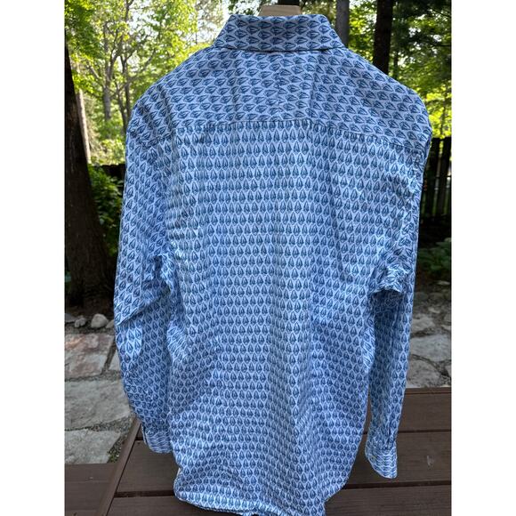 Ted Baker, Men's Button Up, Blue, Size 17, 34/36 - Picture 2 of 8